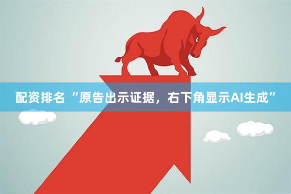 配资排名 “原告出示证据，右下角显示AI生成”