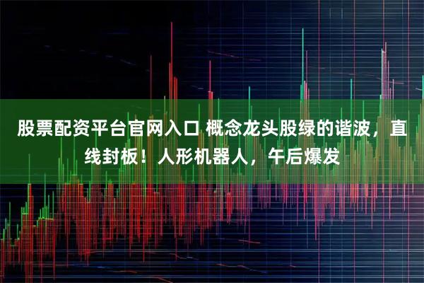 股票配资平台官网入口 概念龙头股绿的谐波，直线封板！人形机器人，午后爆发